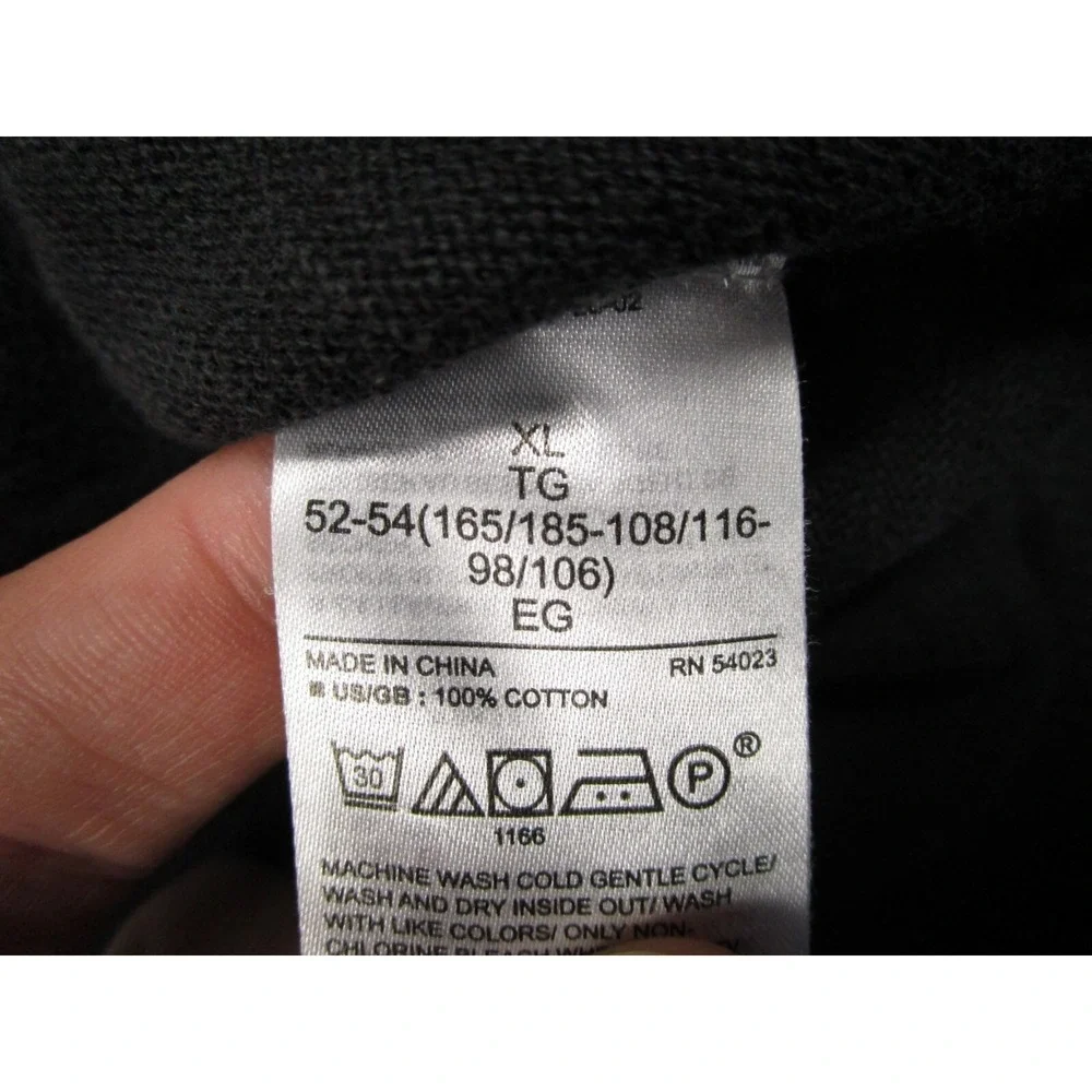 Banana Republic Sweater Mens XL Black‎ Pullover Preppy Casual Crew Neck